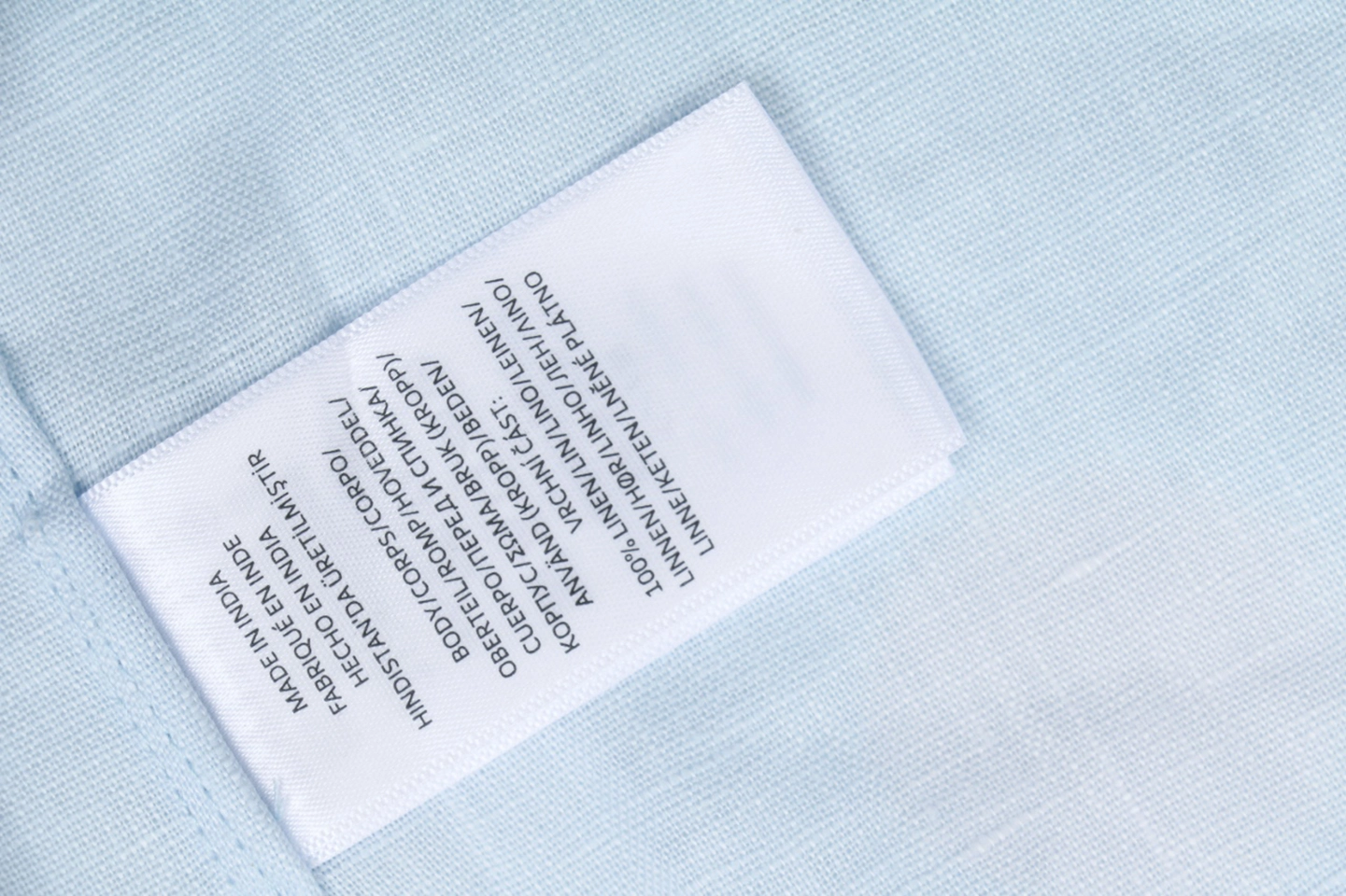 Ralph Lauren Linen Pony Logo T-Shirt Blue Wash label