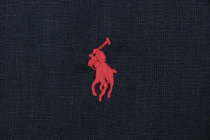 Ralph Lauren Linen Pony Logo T-Shirt Navy Brand