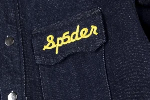 Sp5der Atlanta Downs Embroidered Dark Denim Jacket9
