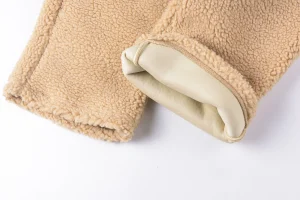 Sp5der Beige Sherpa Fleece Pants7