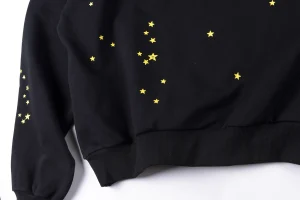 Sp5der Black Atlanta Web Star Graphic Hoodie1