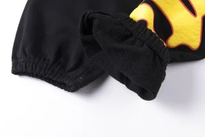 Sp5der Black Flame Logo Graphic Sweatpants8