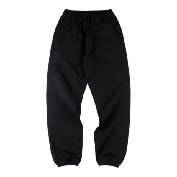 Sp5der Black Flame Logo Graphic Sweatpants Back view