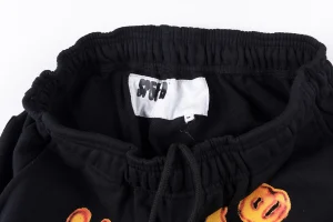 Sp5der Black Flame Logo Sweatpants7