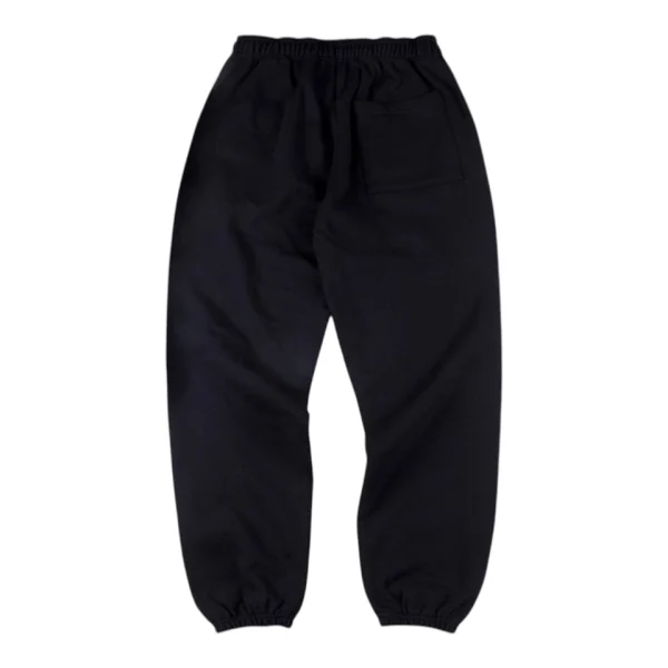 Sp5der Black Flame Logo Sweatpants Back view