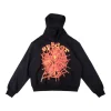Sp5der Black Flame Web Graphic Hoodie