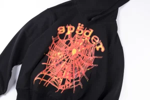 Sp5der Black Flame Web Graphic Hoodie9