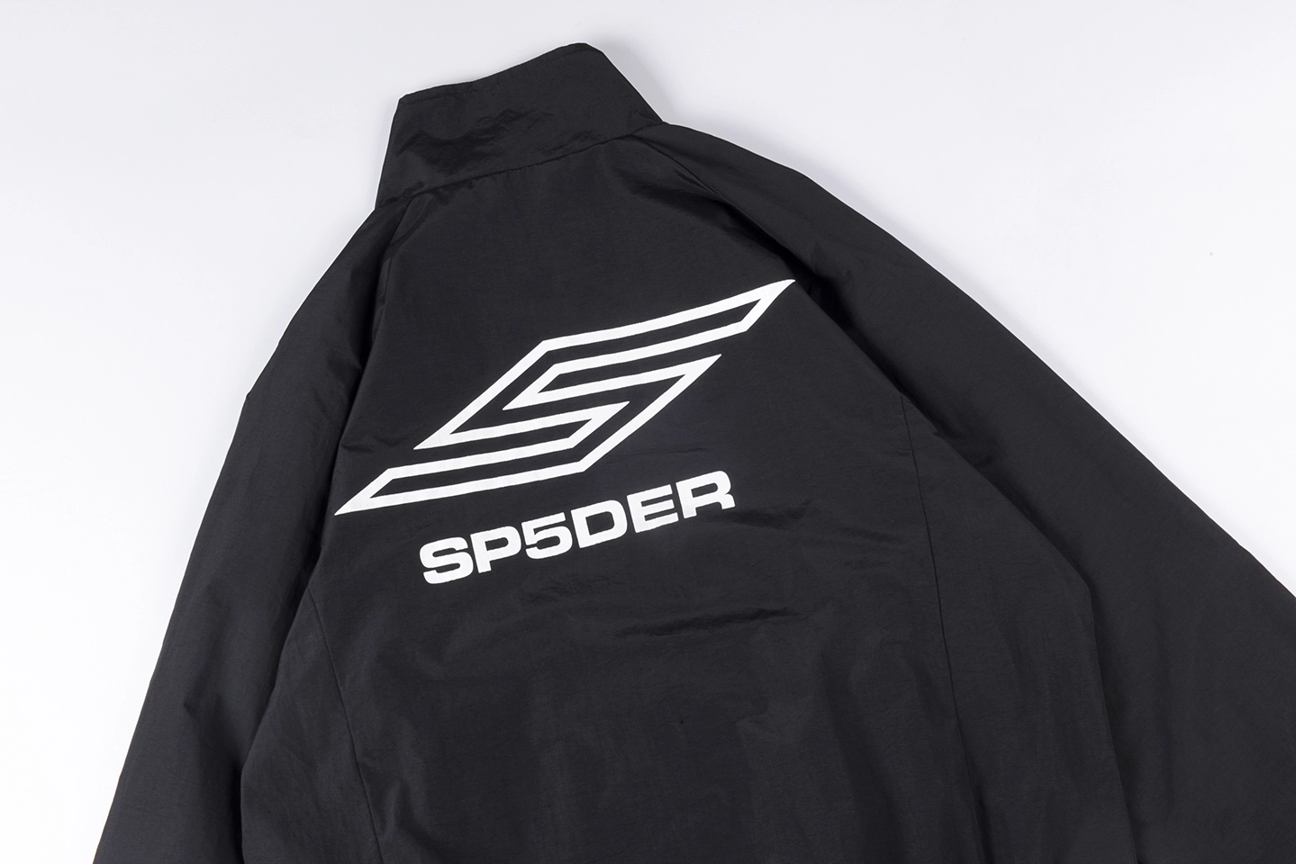 Sp5der Black Logo Zip-Up Track Jacket10