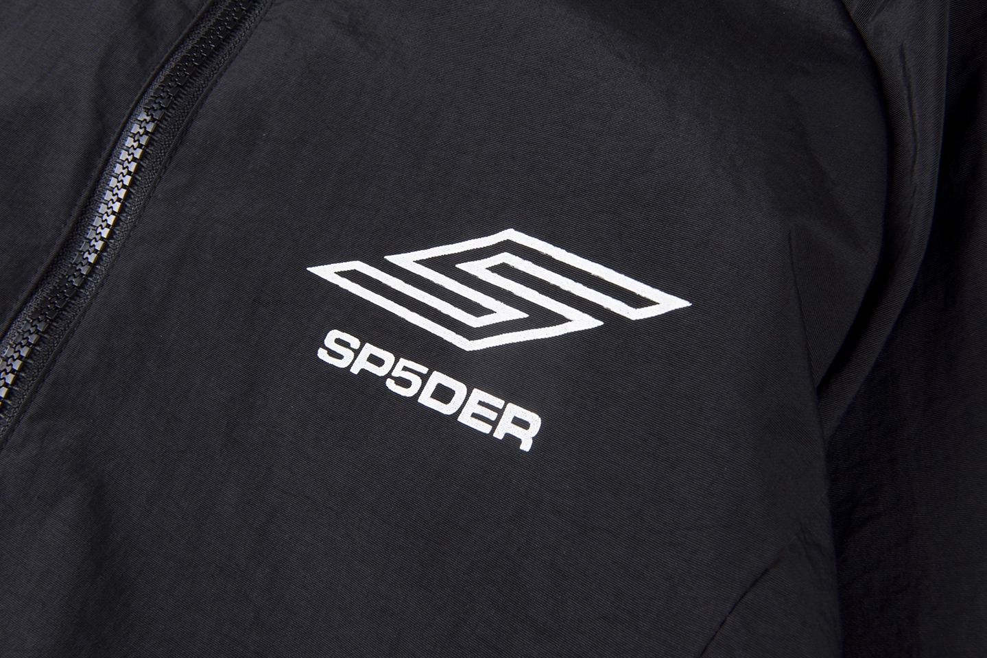 Sp5der Black Logo Zip-Up Track Jacket6