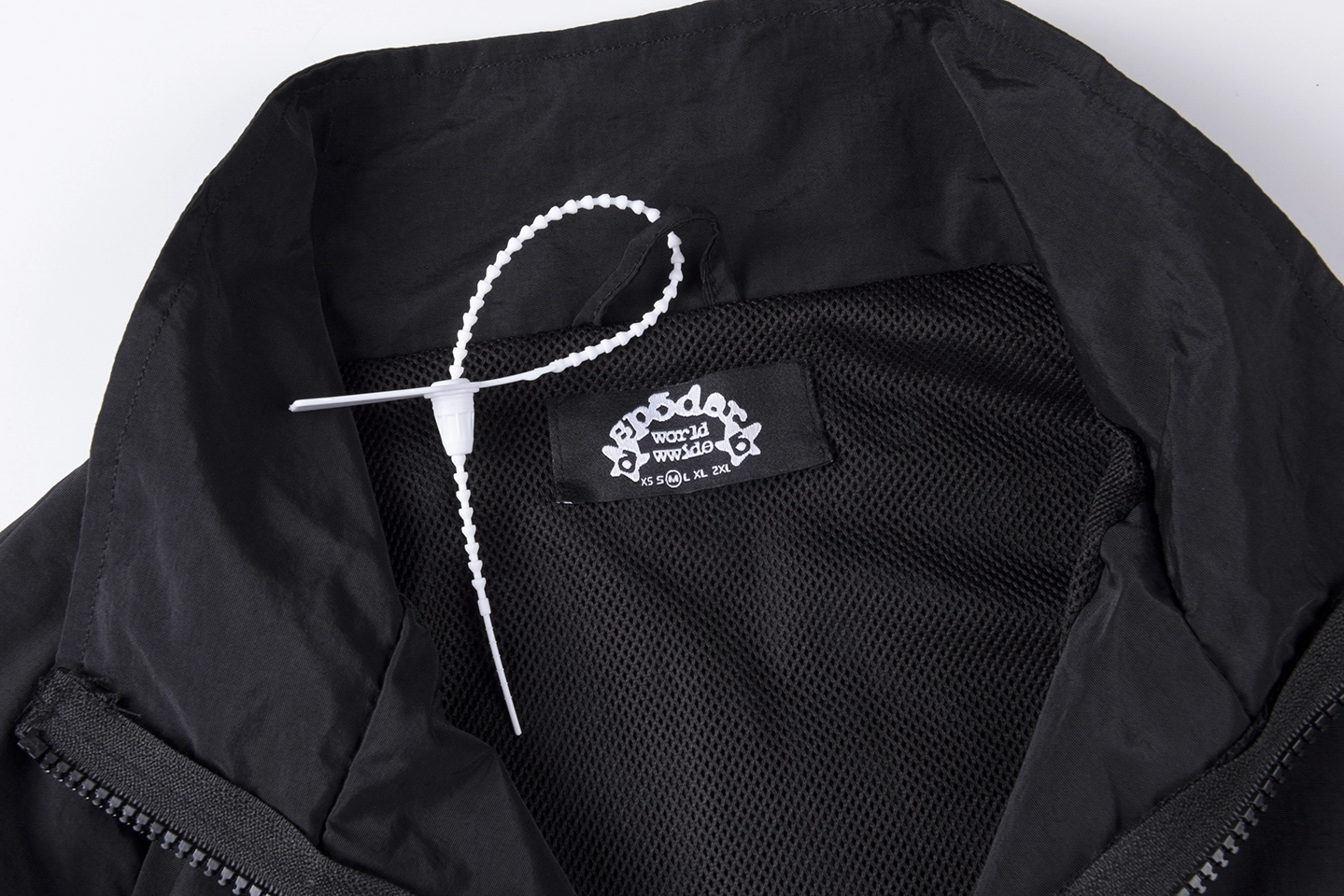 Sp5der Black Logo Zip-Up Track Jacket9