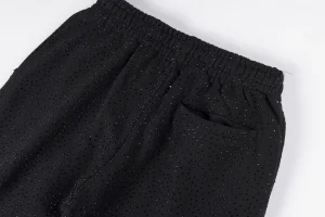 Sp5der Black Mesh Logo Track Pants9