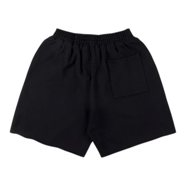 Sp5der Black Red Outline Graphic Sweat Shorts Back view