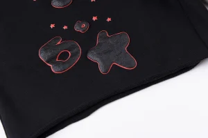 Sp5der Black Red Outline Graphic Sweat Shorts8