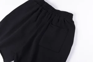 Sp5der Black Red Outline Graphic Sweat Shorts9