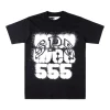 Sp5der Black SP5 555 Spray Graphic T-Shirt