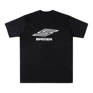 Sp5der Black SP5DER Logo T-Shirt Front view