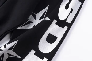 Sp5der Black Sleeve Logo Zip-Up Hoodie4