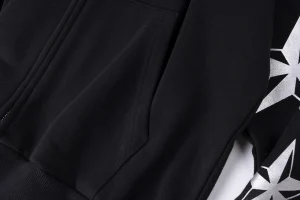 Sp5der Black Sleeve Logo Zip-Up Hoodie6