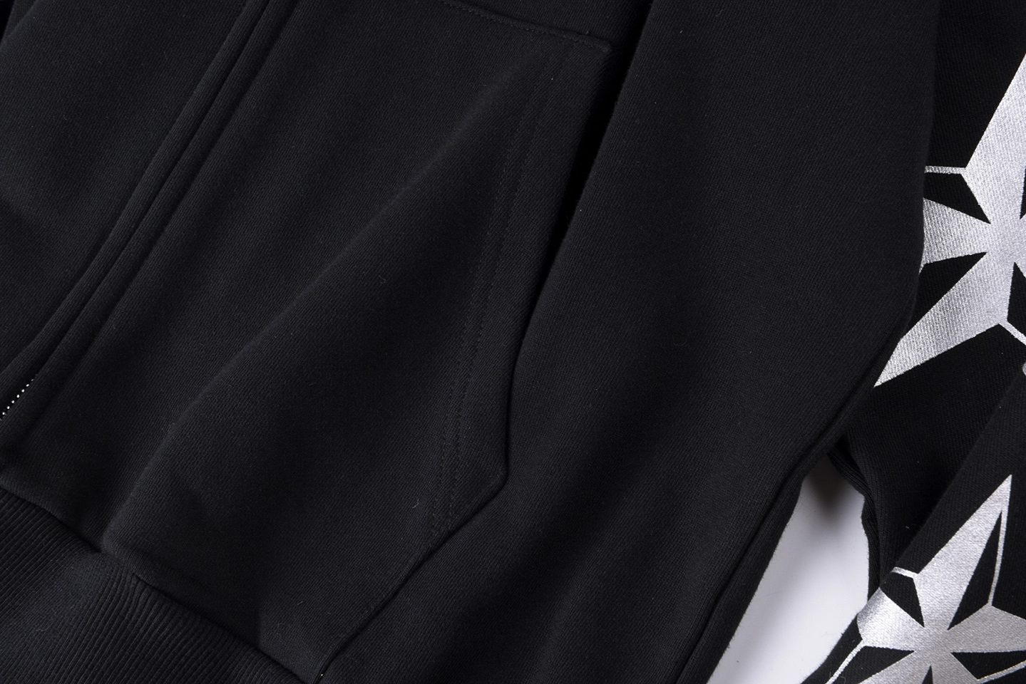 Sp5der Black Sleeve Logo Zip-Up Hoodie6