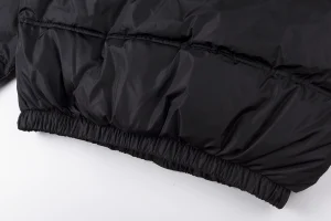 Sp5der Black Star Logo Puffer Jacket1