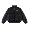 Sp5der Black Star Logo Puffer Jacket
