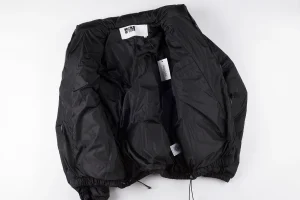 Sp5der Black Star Logo Puffer Jacket5