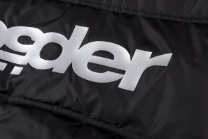 Sp5der Black Star Logo Puffer Jacket8