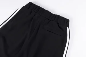 Sp5der Black White Stripe Red Logo Track Pants5