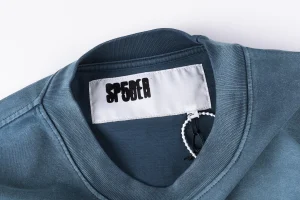Sp5der Blue Pink Logo Graphic Washed T-Shirt1