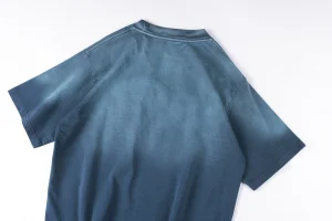 Sp5der Blue Pink Logo Graphic Washed T-Shirt4