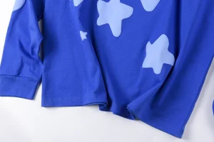Sp5der Blue Star Logo Shirt2
