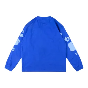 Sp5der Blue Star Logo Shirt Back view