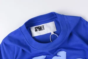 Sp5der Blue Star Logo Shirt5