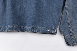 Sp5der Blue Washed Logo Embroidery Denim Jacket11