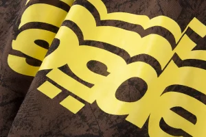 Sp5der Brown Distressed Star “5” Logo Sweatshirt13