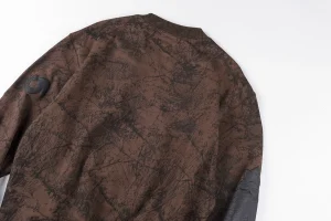 Sp5der Brown Distressed Star Logo Sweatshirt10