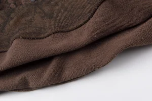 Sp5der Brown Distressed Star Logo Sweatshirt7