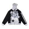 Sp5der “Future Core” Contrast Zip Hoodie