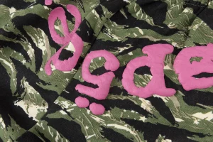 Sp5der Green Camo Logo Straight-Leg Pants5