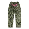 Sp5der Green Camo Logo Straight-Leg Pants