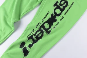 Sp5der Green Graphic Sweatpants1