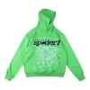 Sp5der Green Web Graphic Hoodie
