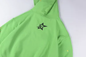 Sp5der Green Web Graphic Hoodie7