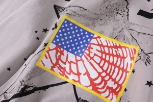 Sp5der Grey Star Graphic Hoodie6