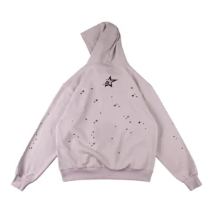 Sp5der Grey Star Graphic Hoodie9