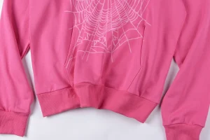 Sp5der Hot Pink Web Logo Hoodie2