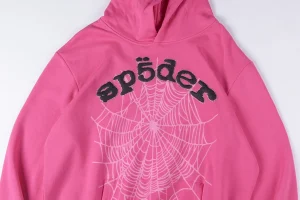 Sp5der Hot Pink Web Logo Hoodie3