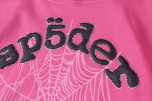 Sp5der Hot Pink Web Logo Hoodie5
