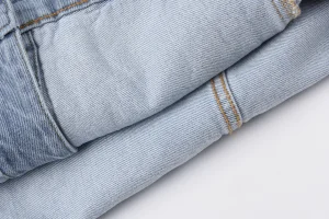 Sp5der Light Blue Red Logo Denim Jacket5