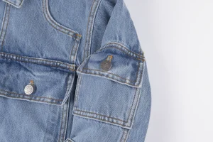 Sp5der Light Blue Red Logo Denim Jacket8